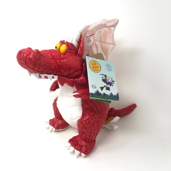 Room On The Broom - Red Dragon Plush Stuffed Animal Toy 8-Inch - Picture 4 of 6
